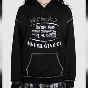 Black and White Streetwear Hoodie